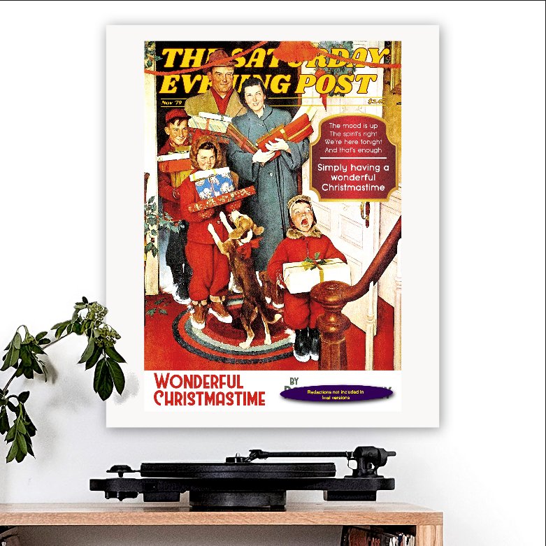Paul McCartney - inspired 'Simply Having A Wonderful Christmastime' Art Print - RecombinantCulture