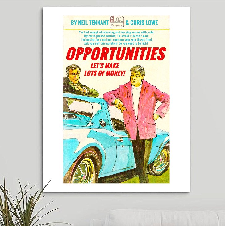 Pet Shop Boys 'Opportunities' v2 Art Print - RecombinantCulture