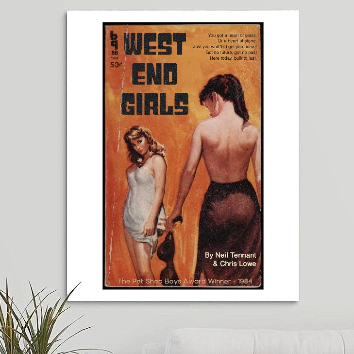 Pet Shop Boys 'West End Girls' v1 Art Print - RecombinantCulture