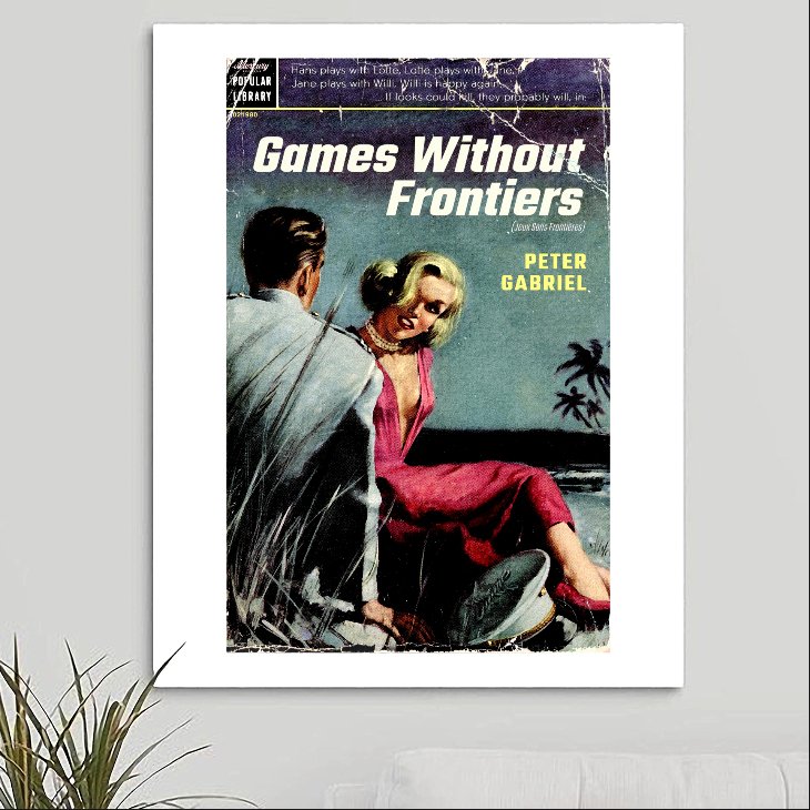 Peter Gabriel 'Games Without Frontiers' Art Print - RecombinantCulture