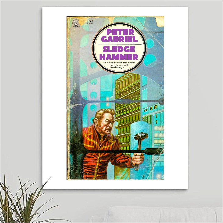 Peter Gabriel 'Sledgehammer' Art Print - RecombinantCulture