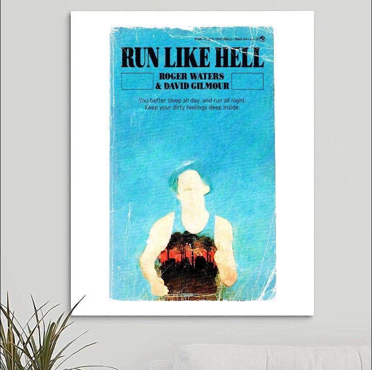 Pink Floyd 'Run Like Hell' Art Print - RecombinantCulture