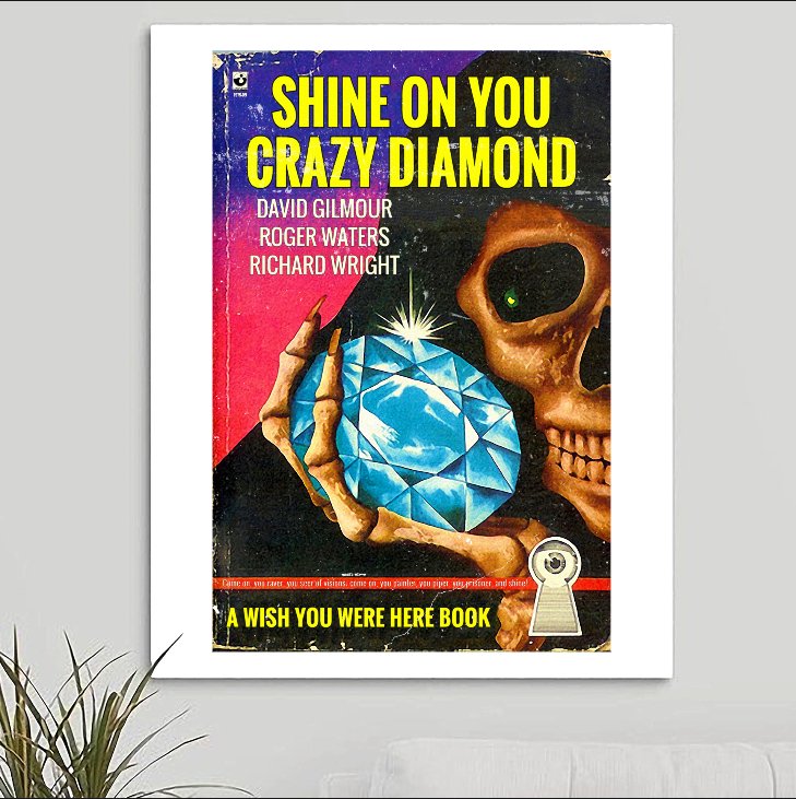 Pink Floyd 'Shine On You Crazy Diamond' Art Print - RecombinantCulture