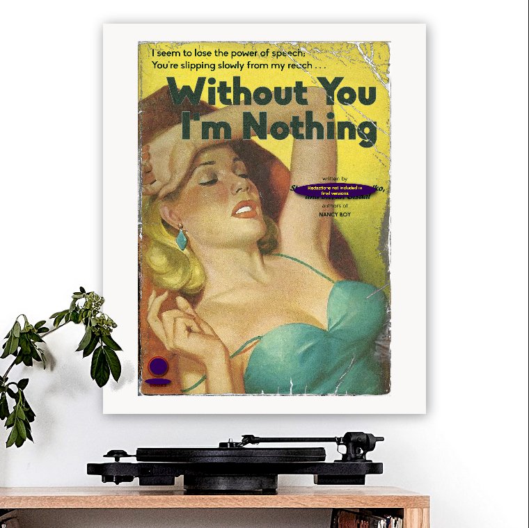 Placebo-inspired 'Without You I'm Nothing' Art Print - RecombinantCulture