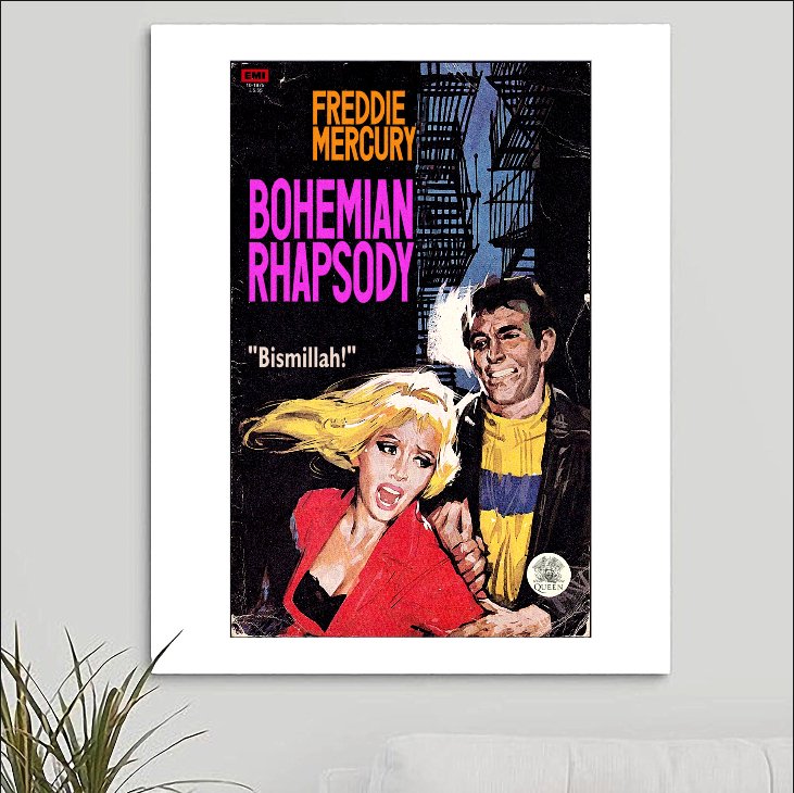 Queen 'Bohemian Rhapsody' v1 Art Print - RecombinantCulture