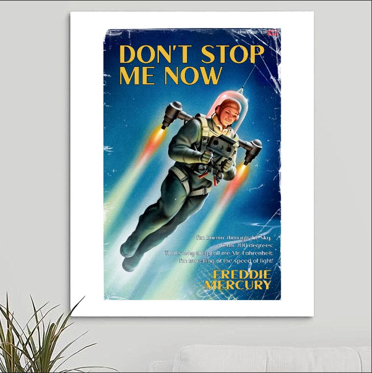 Queen 'Don't Stop Me Now' Art Print - RecombinantCulture