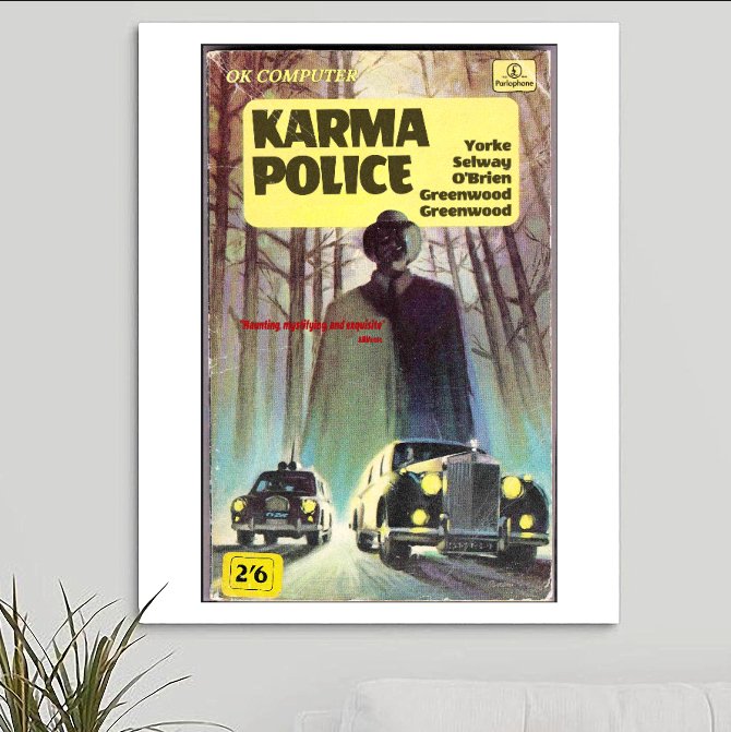 Radiohead 'Karma Police' v2 Art Print - RecombinantCulture