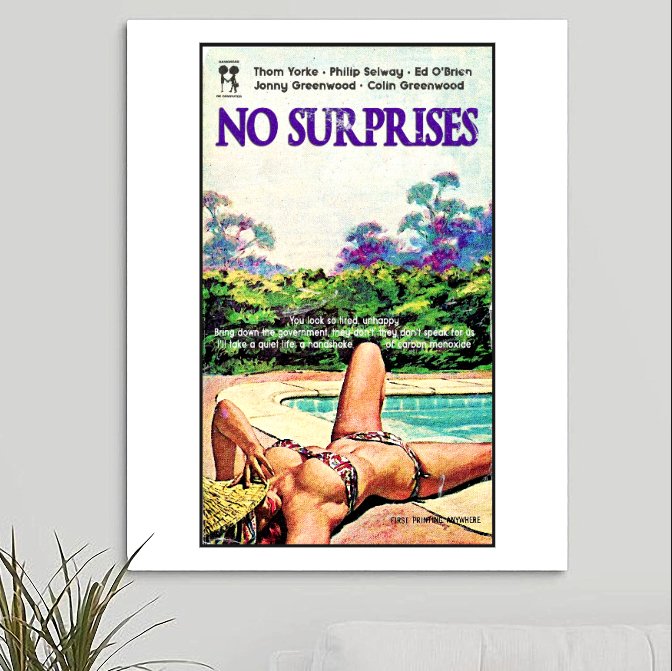 Radiohead 'No Surprises' Art Print - RecombinantCulture