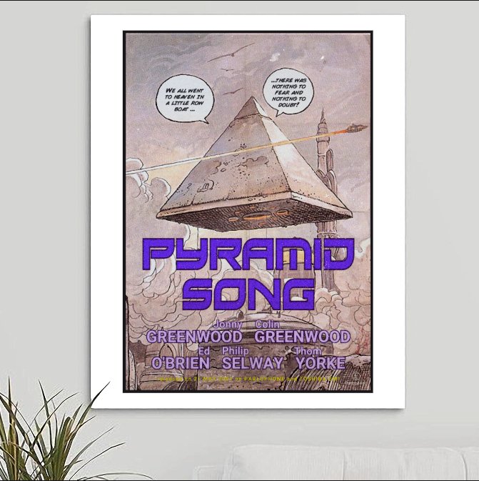 Radiohead 'Pyramid Song' Art Print - RecombinantCulture