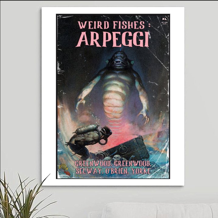 Radiohead 'Weird Fishes Arpeggi' Art Print - RecombinantCulture