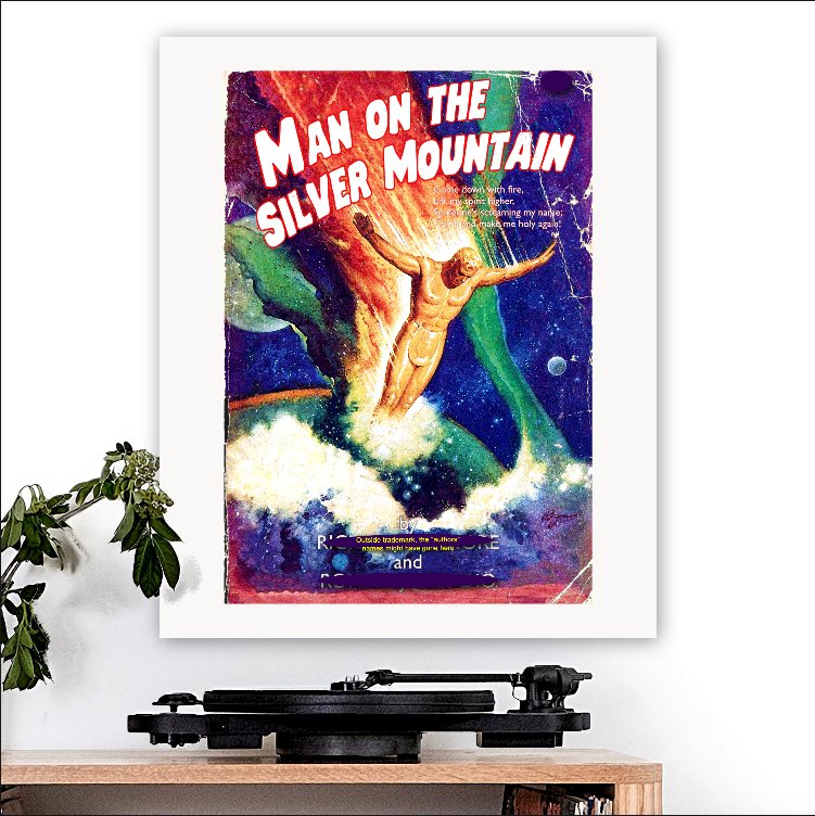 Rainbow-inspired 'Man on the Silver Mountain' Art Print - RecombinantCulture