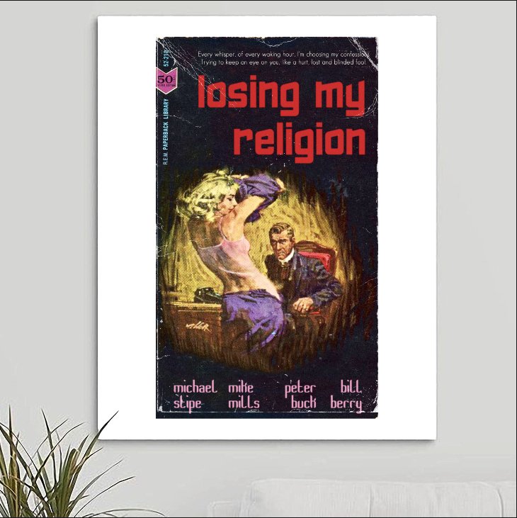 R.E.M. 'Losing My Religion' Art Print - RecombinantCulture