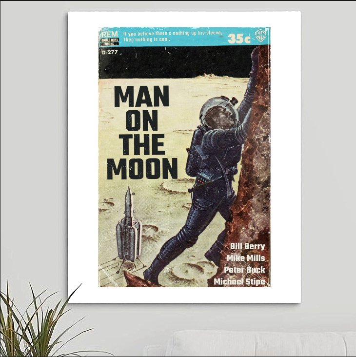 R.E.M. 'Man on the Moon' Art Print - RecombinantCulture