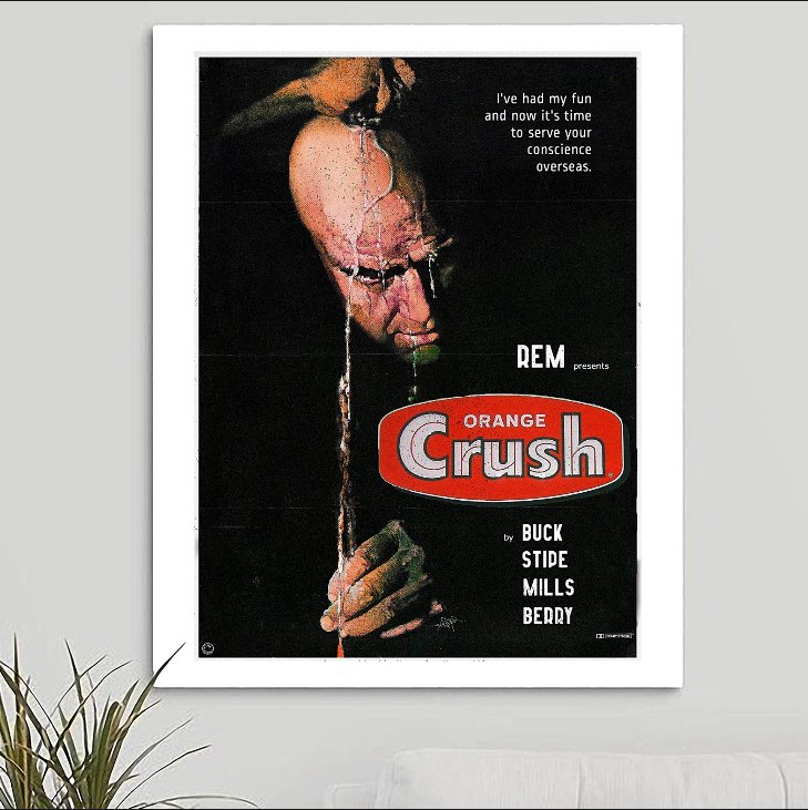 R.E.M. 'Orange Crush' v2 Art Print - RecombinantCulture