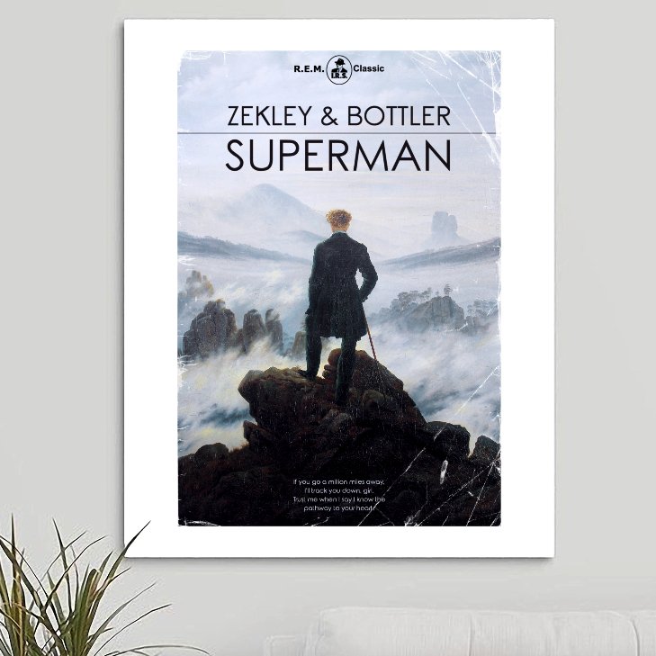 R.E.M. 'Superman' Art Print - RecombinantCulture