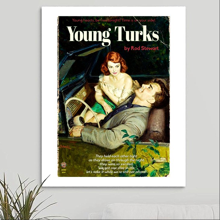 Rod Stewart 'Young Turks' Art Print - RecombinantCulture