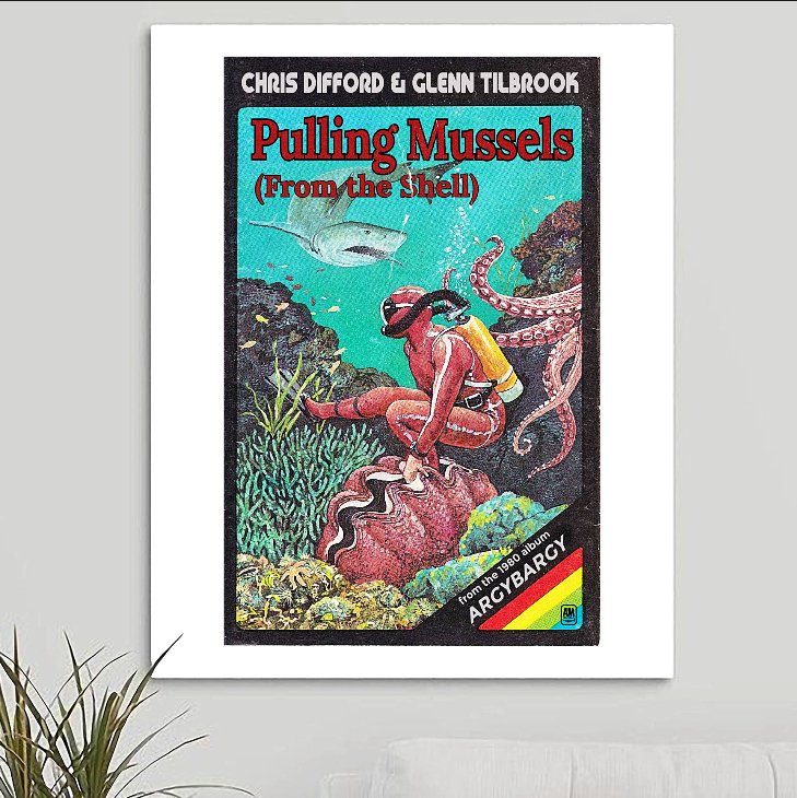 Squeeze 'Pulling Mussels (from the Shell)' v2 Art Print - RecombinantCulture