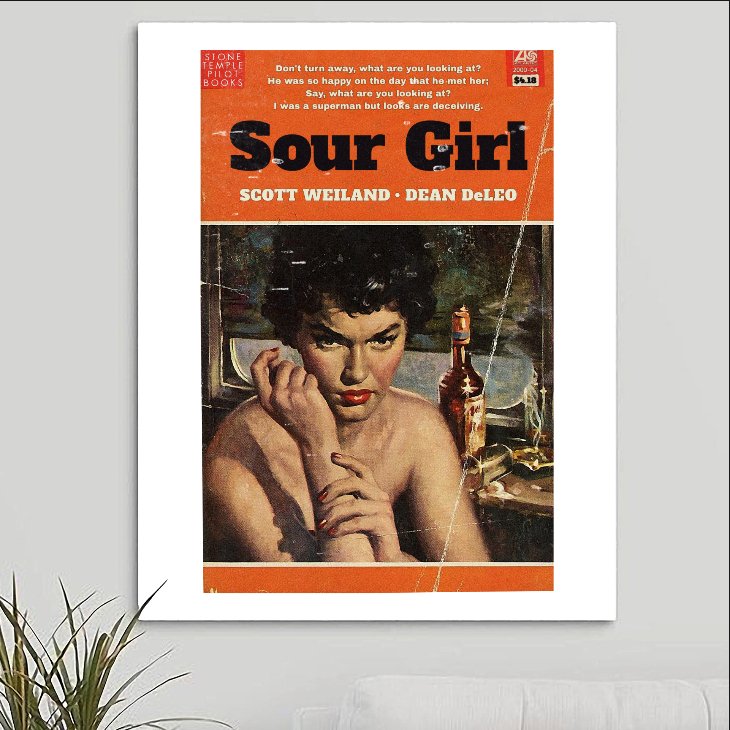 Stone Temple Pilots STP 'Sour Girl' Art Print - RecombinantCulture
