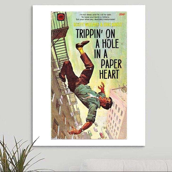 Stone Temple Pilots STP 'Trippin' on a Hole in a Paper Heart' Art Print - RecombinantCulture