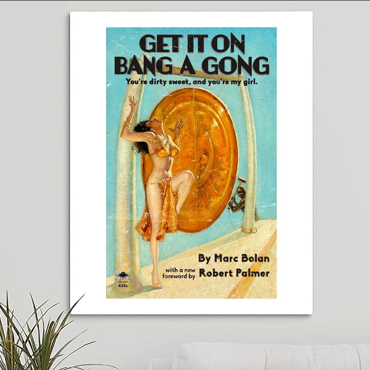 T. Rex & Power Station 'Get It On (Bang A Gong)' Art Print - RecombinantCulture