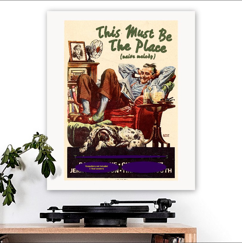 Talking Heads - inspired 'This Must Be The Place (Naive Melody)' Art Print - RecombinantCulture