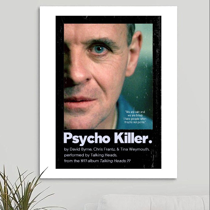 Talking Heads 'Psycho Killer' Art Print - RecombinantCulture