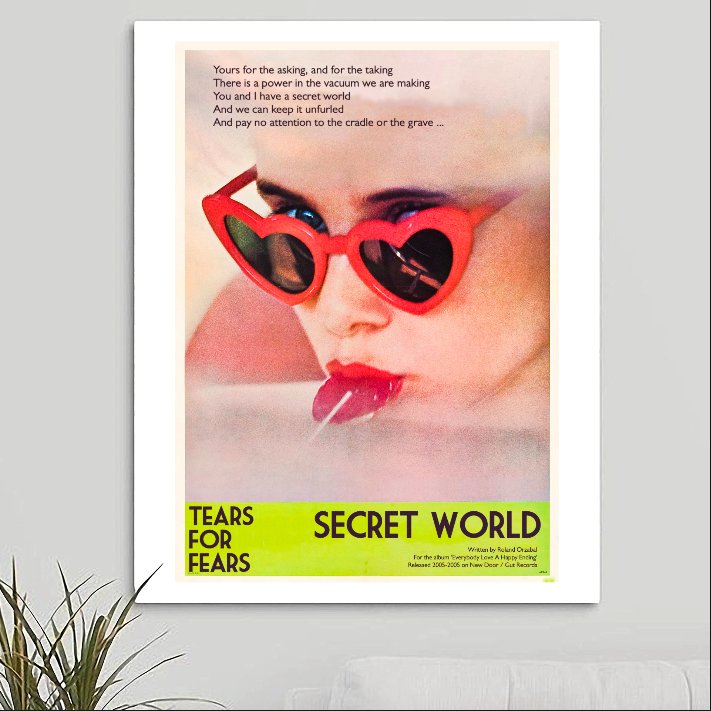 Tears for Fears 'Secret World' Art Print - RecombinantCulture