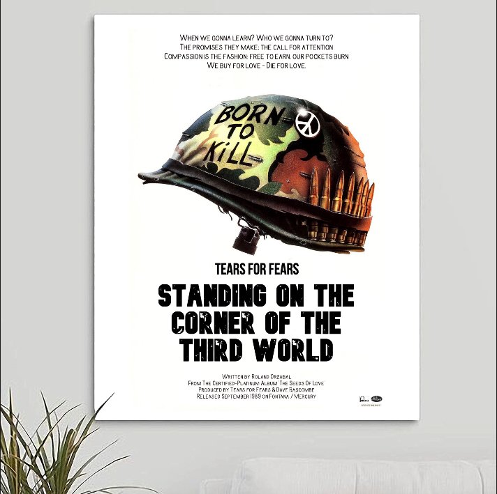 Tears for Fears 'Standing On The Corner Of The Third World' Art Print - RecombinantCulture