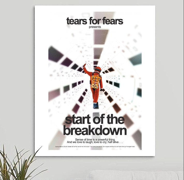 Tears for Fears 'Start of the Breakdown' Art Print - RecombinantCulture