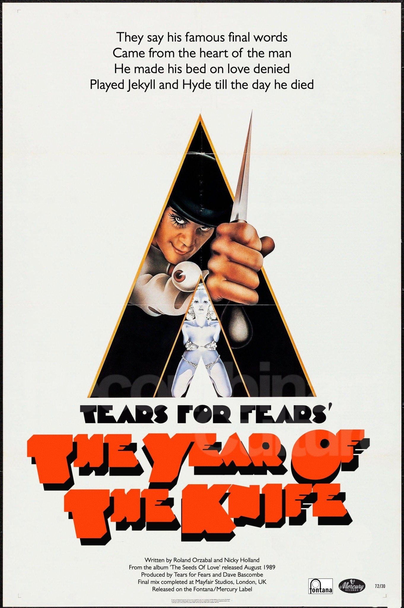 Tears for Fears 'The Year of The Knife' Art Print - RecombinantCulture