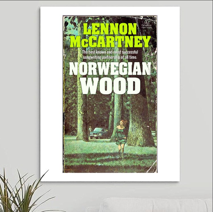 The Beatles 'Norwegian Wood' Art Print - RecombinantCulture