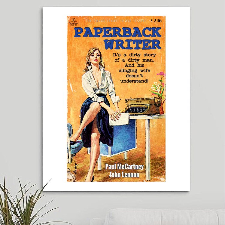 The Beatles 'Paperback Writer' Art Print - RecombinantCulture