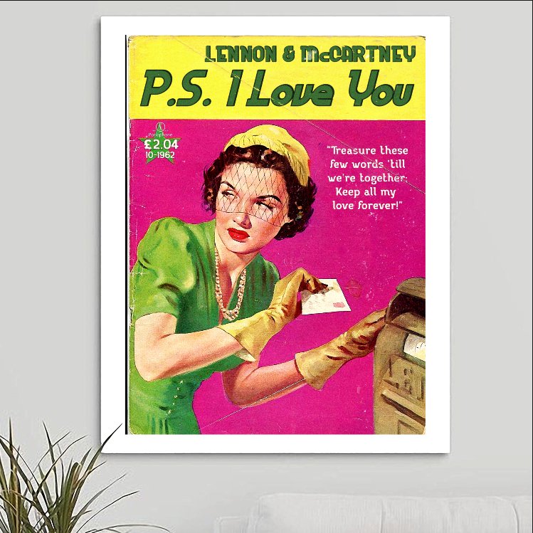 The Beatles 'P.S. I Love You' Art Print - RecombinantCulture