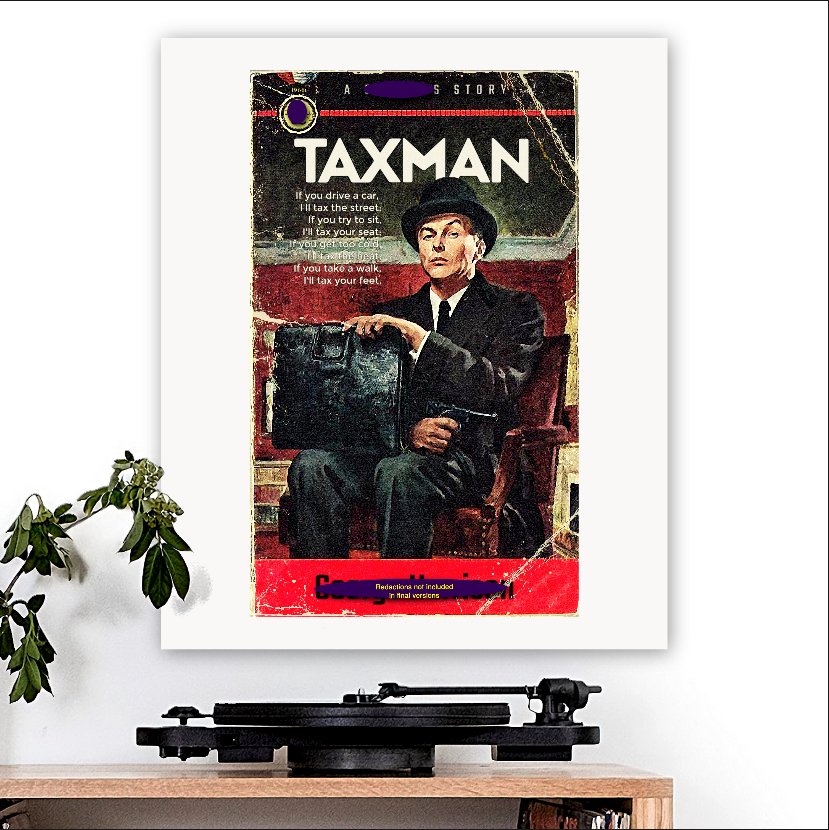 The Beatles 'Taxman' Art Print - RecombinantCulture