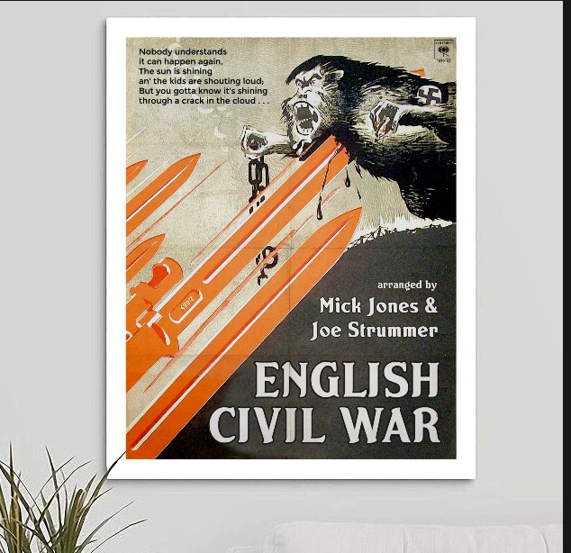 The Clash 'English Civil War' Art Print - RecombinantCulture