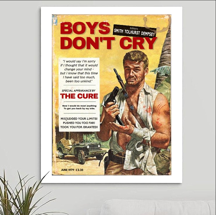 The Cure 'Boys Don't Cry' Art Print - RecombinantCulture