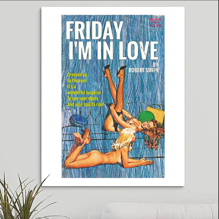 The Cure 'Friday I'm In Love' v2 Art Print - RecombinantCulture