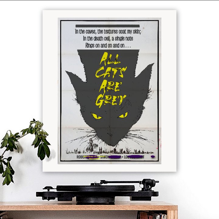 The Cure-inspired 'All Cats are Grey' Art Print - RecombinantCulture