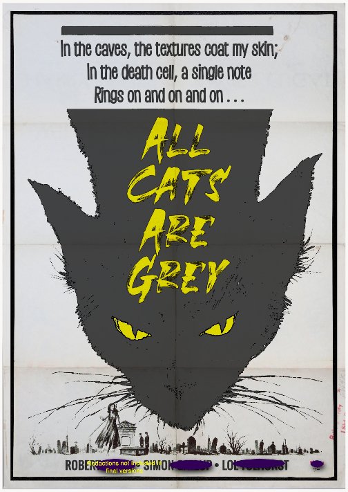 The Cure-inspired 'All Cats are Grey' Art Print - RecombinantCulture