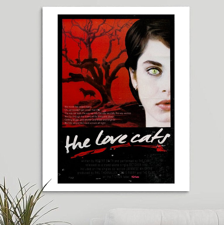 The Cure 'The Love Cats' Art Print - RecombinantCulture