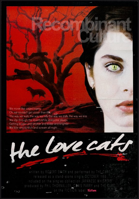 The Cure 'The Love Cats' Art Print - RecombinantCulture