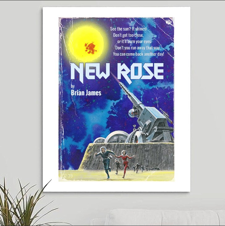 The Damned 'New Rose' Art Print - RecombinantCulture