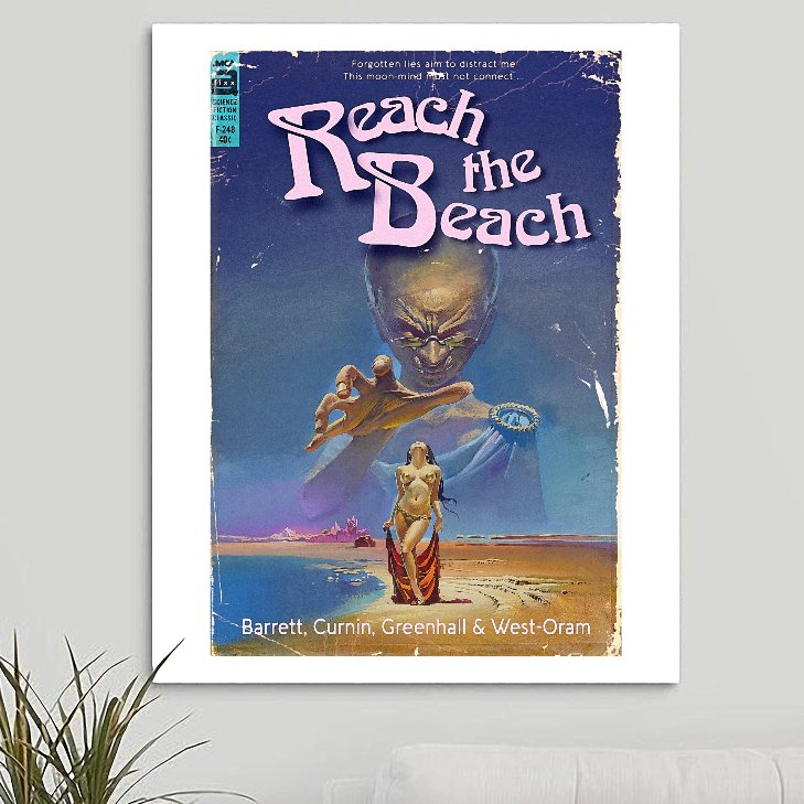 The Fixx 'Reach The Beach' Art Print - RecombinantCulture