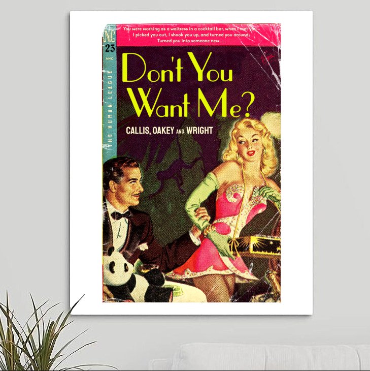 The Human League 'Don't You Want Me' v1 (He Said) Art Print - RecombinantCulture