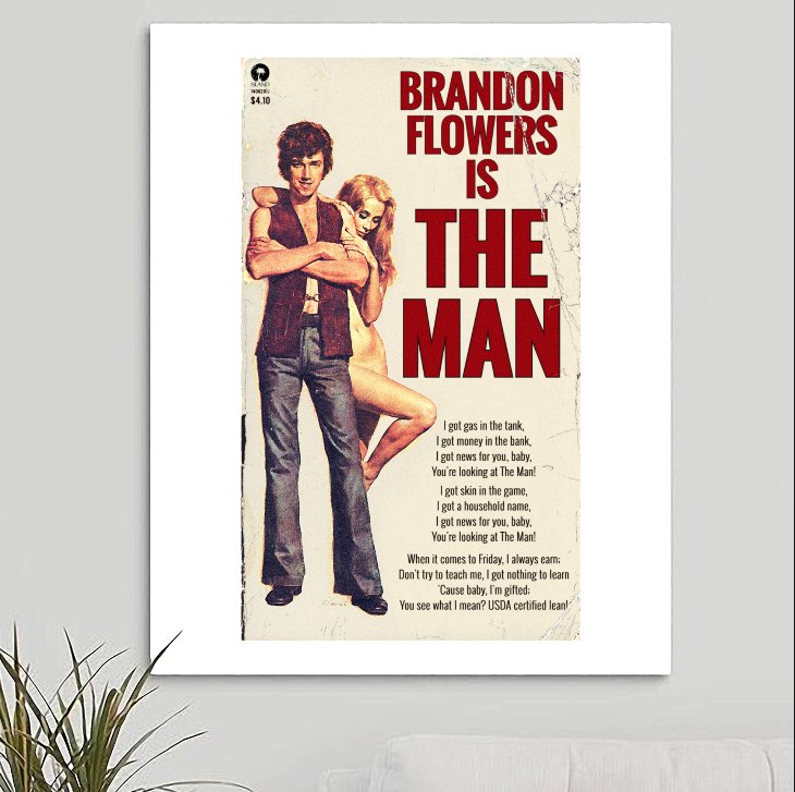 The Killers 'The Man' Art Print - RecombinantCulture