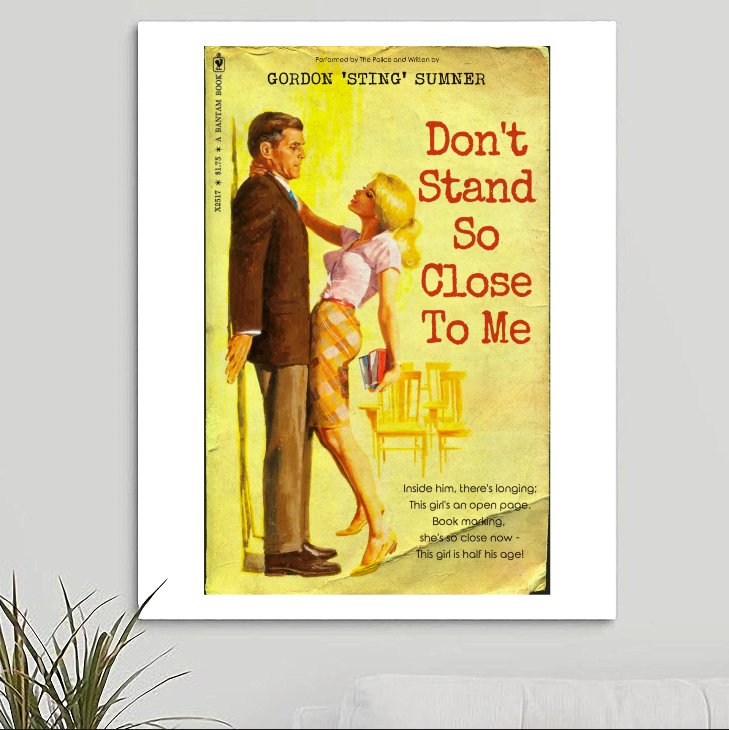 The Police 'Don't Stand So Close To Me' Art Print - RecombinantCulture