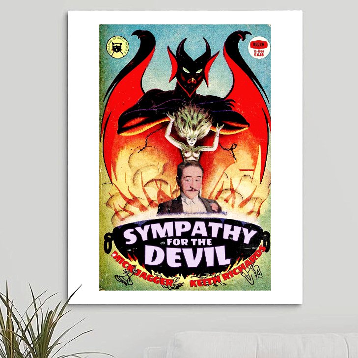 The Rolling Stones 'Sympathy for The Devil' Art Print - RecombinantCulture