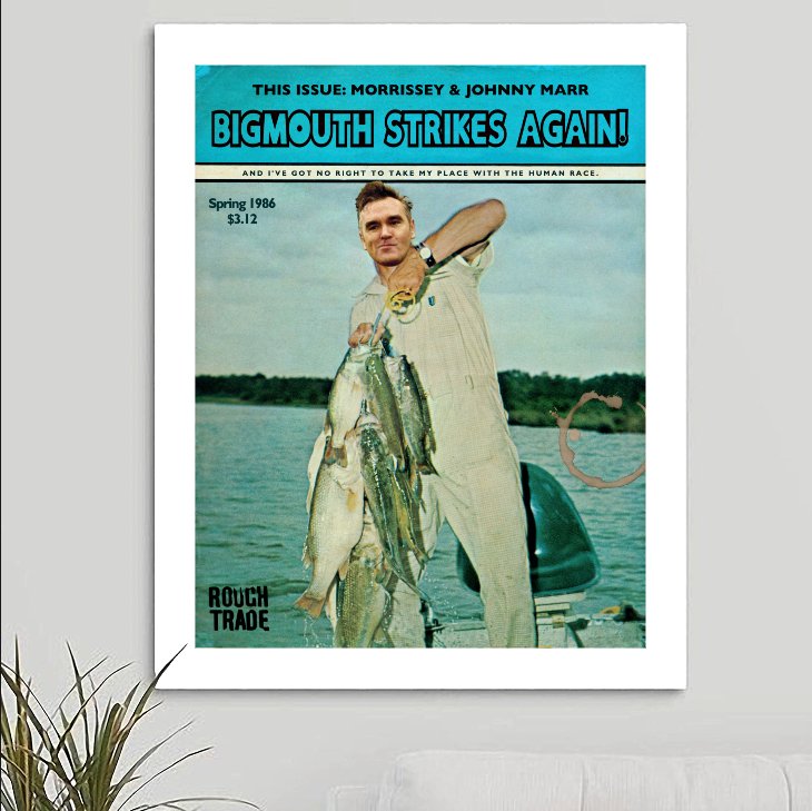 The Smiths 'Bigmouth Strikes Again' v1 Art Print - RecombinantCulture