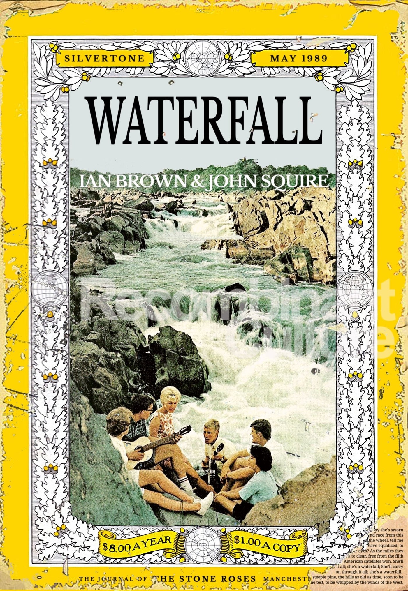 The Stone Roses 'Waterfall' Art Print - RecombinantCulture