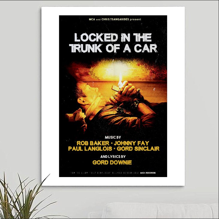 The Tragically Hip 'Locked in the Trunk of a Car' Art Print - RecombinantCulture
